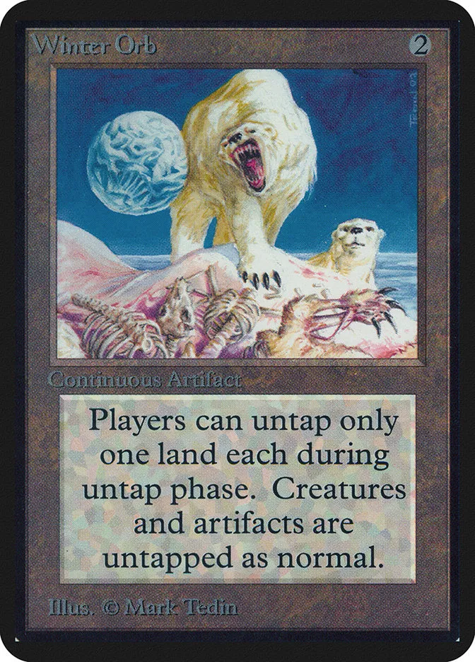 1993 Limited Edition Alpha Winter Orb rare #275 rare card image