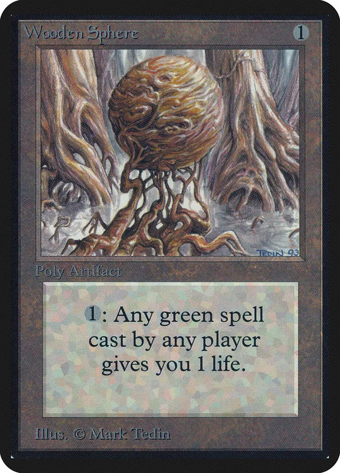 1993 Limited Edition Alpha Wooden Sphere uncommon #276 uncommon card image