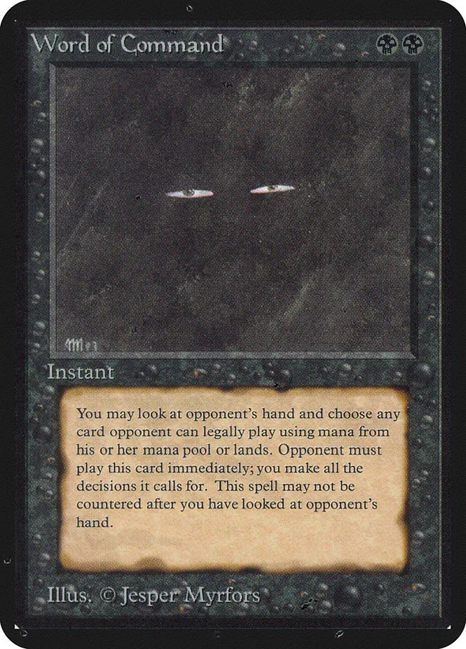 1993 Limited Edition Alpha Word of Command rare #136 rare card image