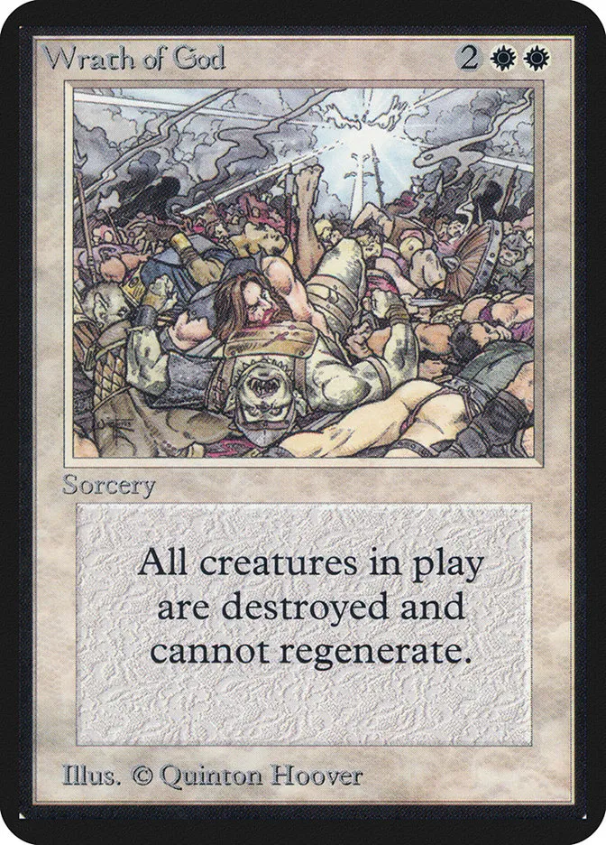 1993 Limited Edition Alpha Wrath of God rare #45 rare card image