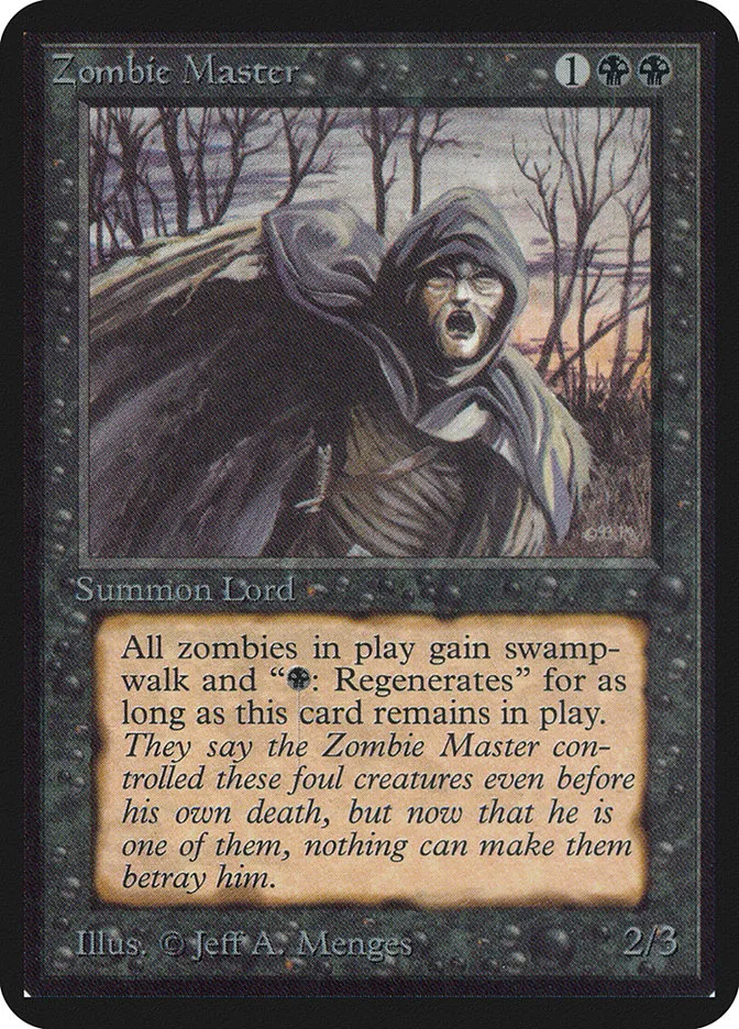 1993 Limited Edition Alpha Zombie Master rare #137 rare card image