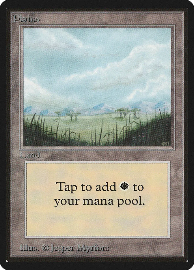 1993 Limited Edition Beta Plains common #289 common card image