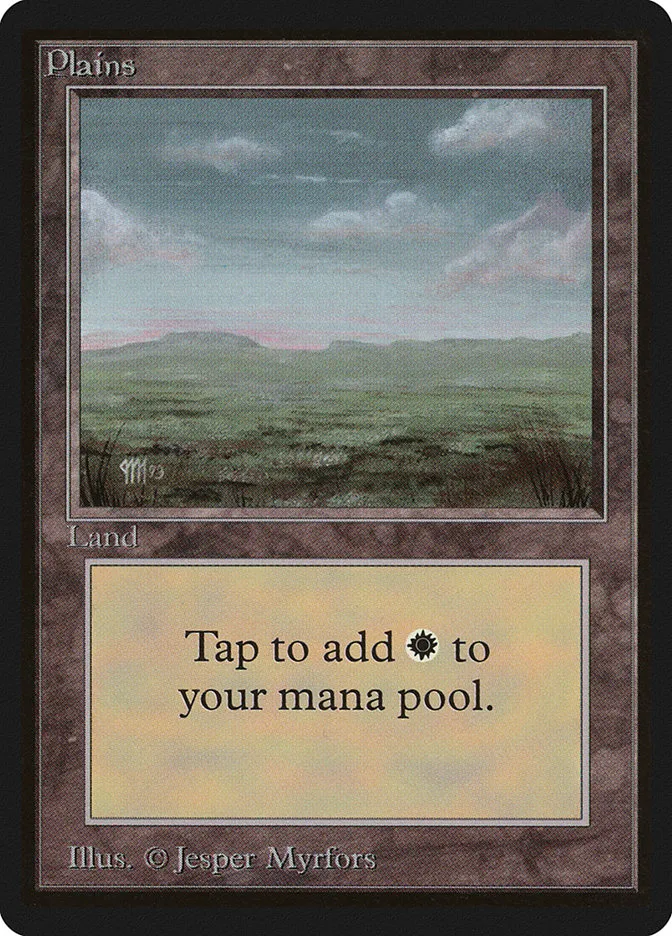 1993 Limited Edition Beta Plains common #290 common card image