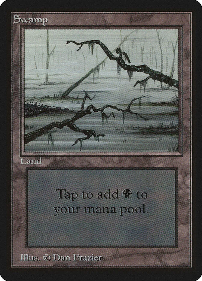 1993 Limited Edition Beta Swamp common #296 common card image