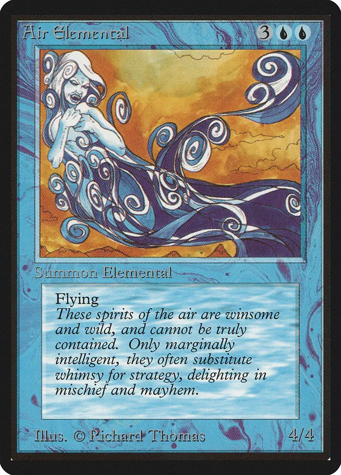 1993 Limited Edition Beta Air Elemental uncommon #47 uncommon card image