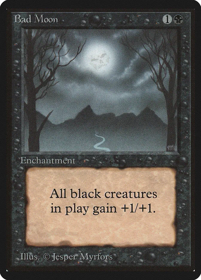 1993 Limited Edition Beta Bad Moon rare #94 rare card image