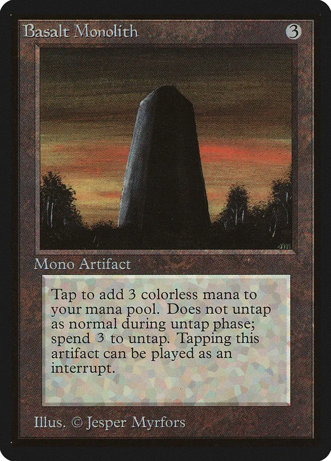 1993 Limited Edition Beta Basalt Monolith uncommon #232 uncommon card image