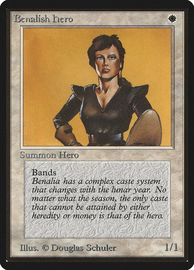 1993 Limited Edition Beta Benalish Hero common #4 common card image