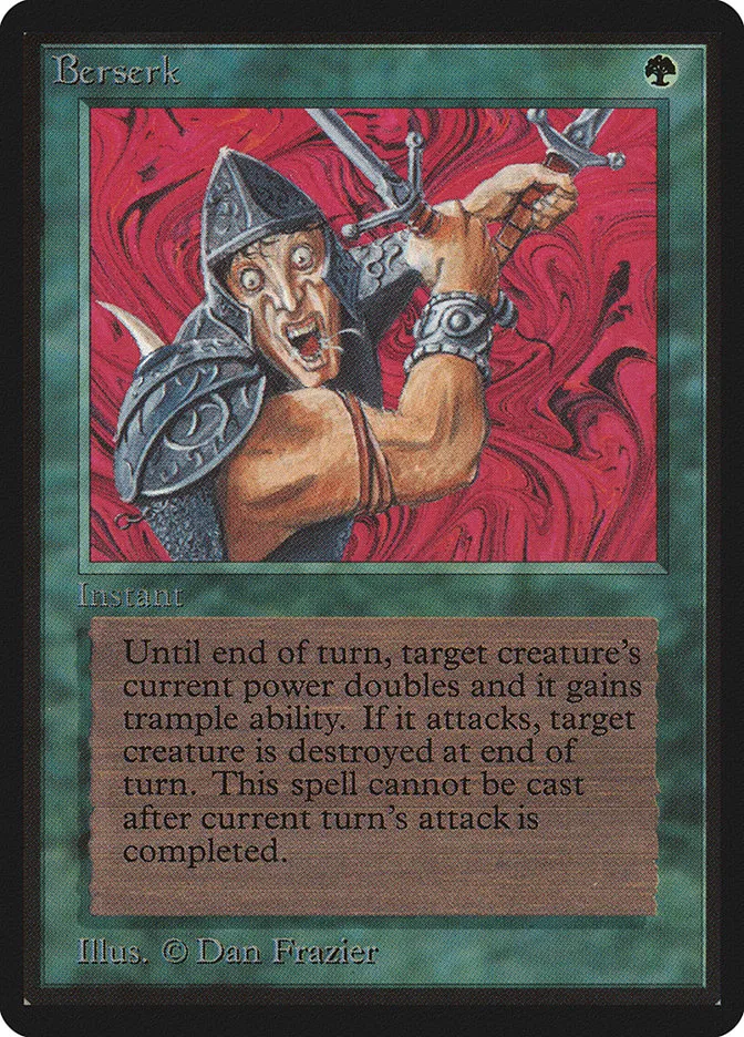 1993 Limited Edition Beta Berserk uncommon #186 uncommon card image