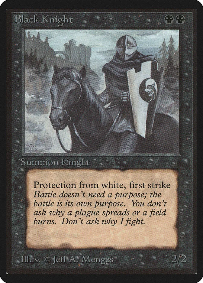 1993 Limited Edition Beta Black Knight uncommon #95 uncommon card image