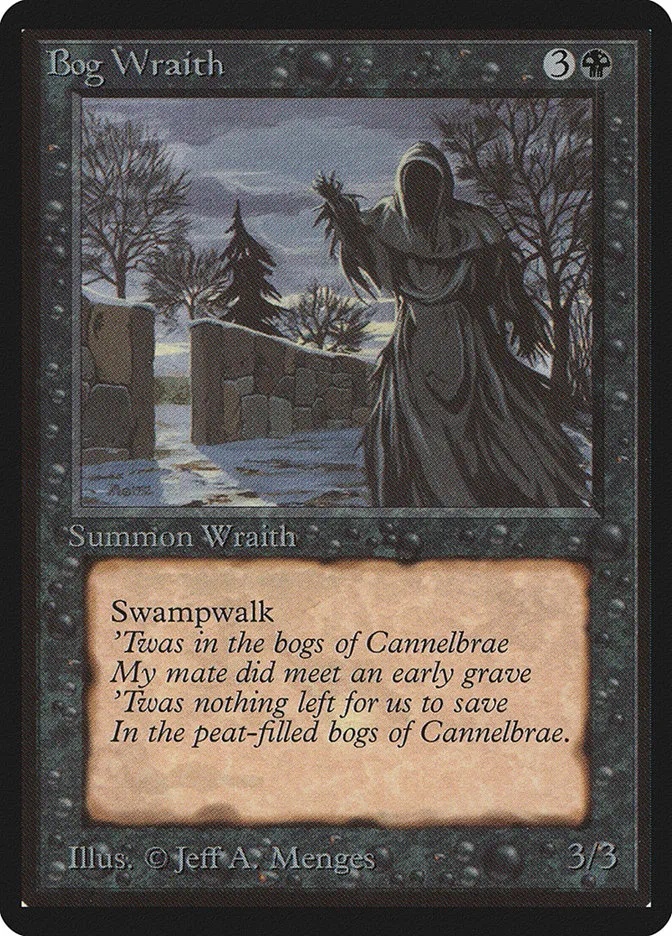 1993 Limited Edition Beta Bog Wraith uncommon #96 uncommon card image