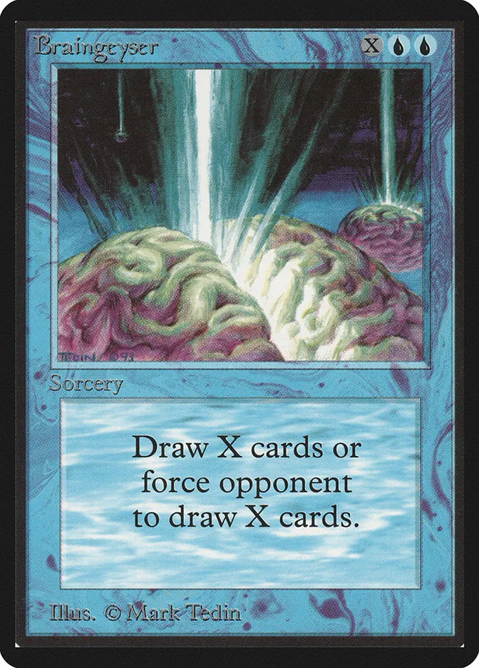 1993 Limited Edition Beta Braingeyser rare #51 rare card image