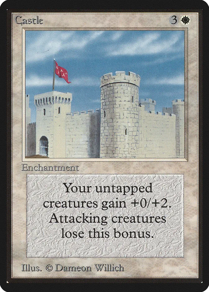 1993 Limited Edition Beta Castle uncommon #9 uncommon card image