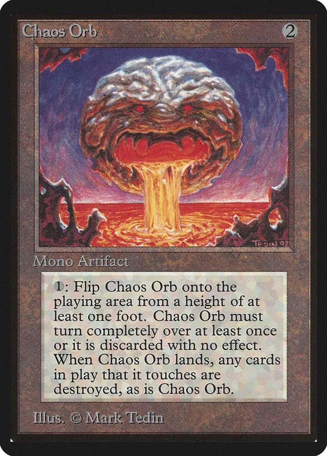 1993 Limited Edition Beta Chaos Orb #236 rare card image