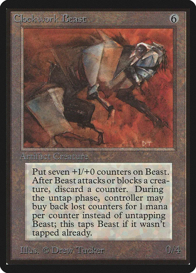 1993 Limited Edition Beta Clockwork Beast rare #237 rare card image