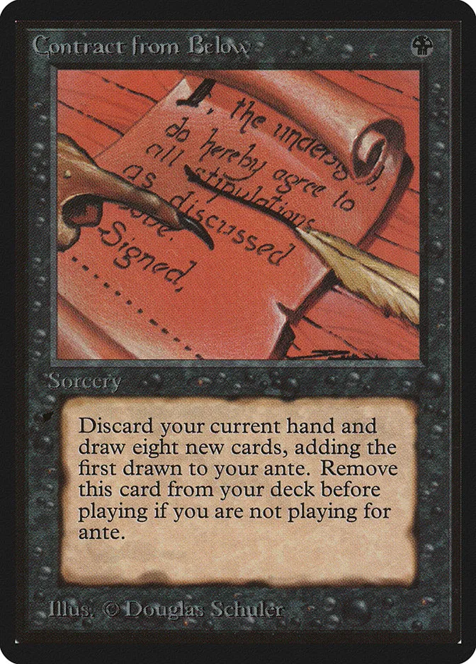 1993 Limited Edition Beta Contract from Below rare #97 rare card image
