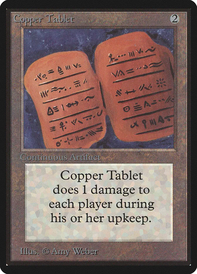 1993 Limited Edition Beta Copper Tablet uncommon #239 uncommon card image