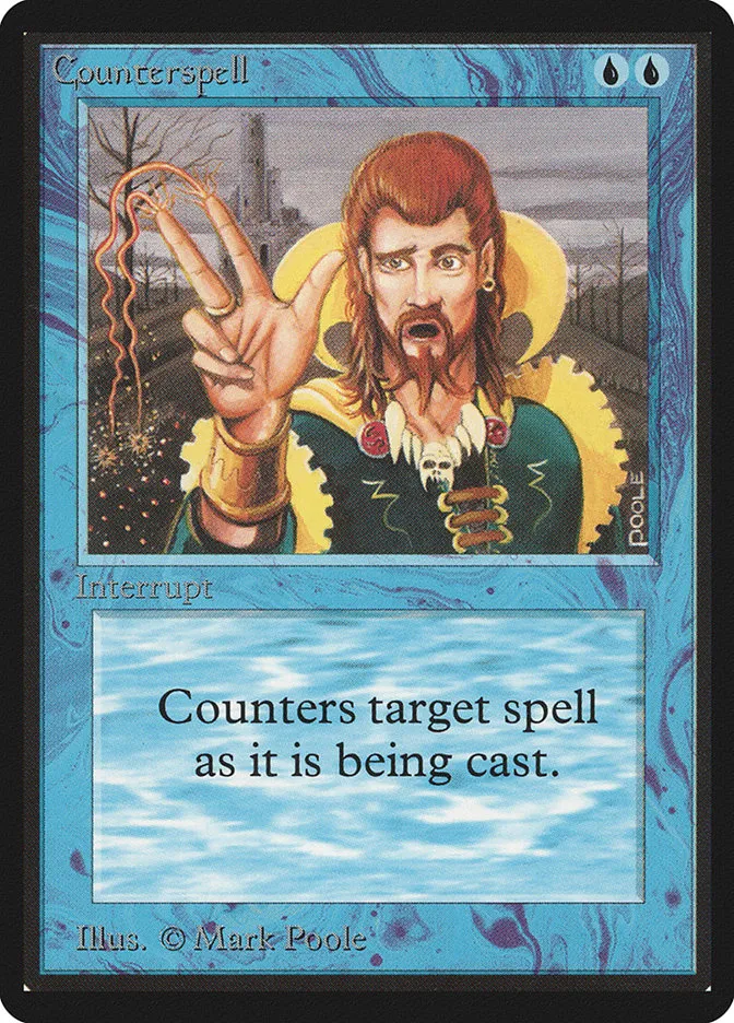 1993 Limited Edition Beta Counterspell uncommon #55 uncommon card image