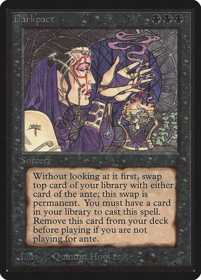 1993 Limited Edition Beta Darkpact rare #100 rare card image
