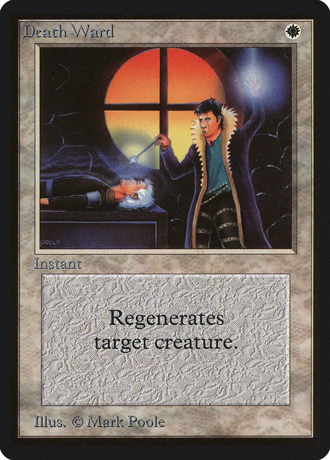 1993 Limited Edition Beta Death Ward common #18 common card image