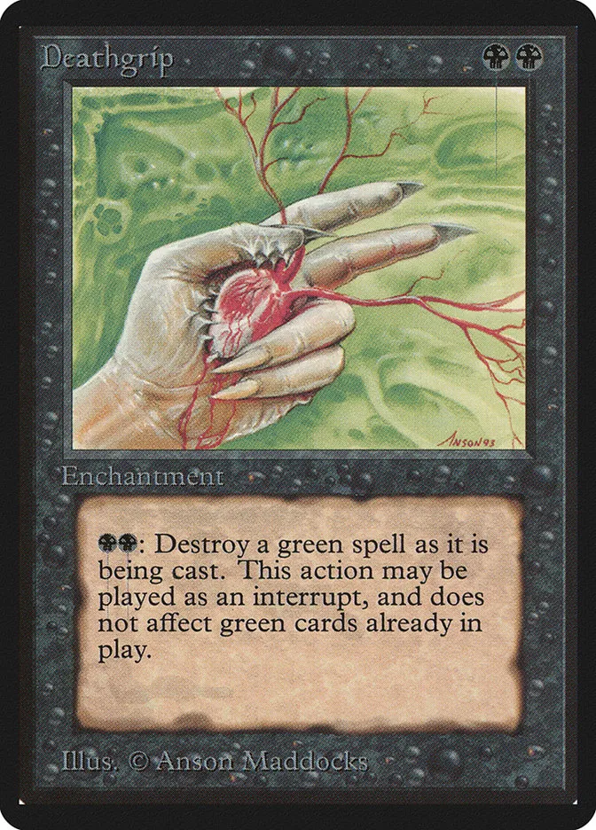 1993 Limited Edition Beta Deathgrip uncommon #101 uncommon card image
