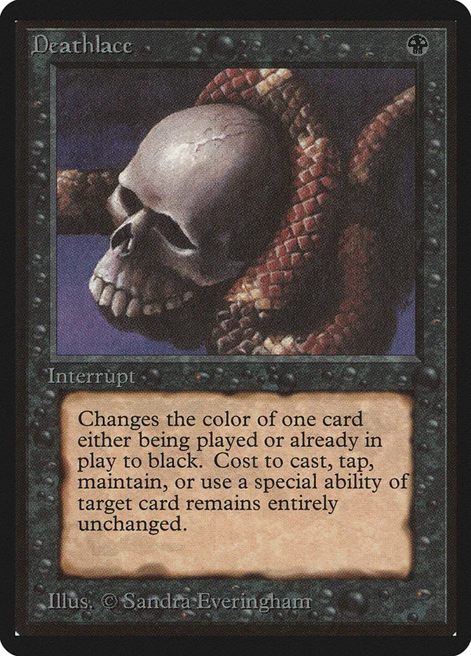 1993 Limited Edition Beta Deathlace rare #102 rare card image