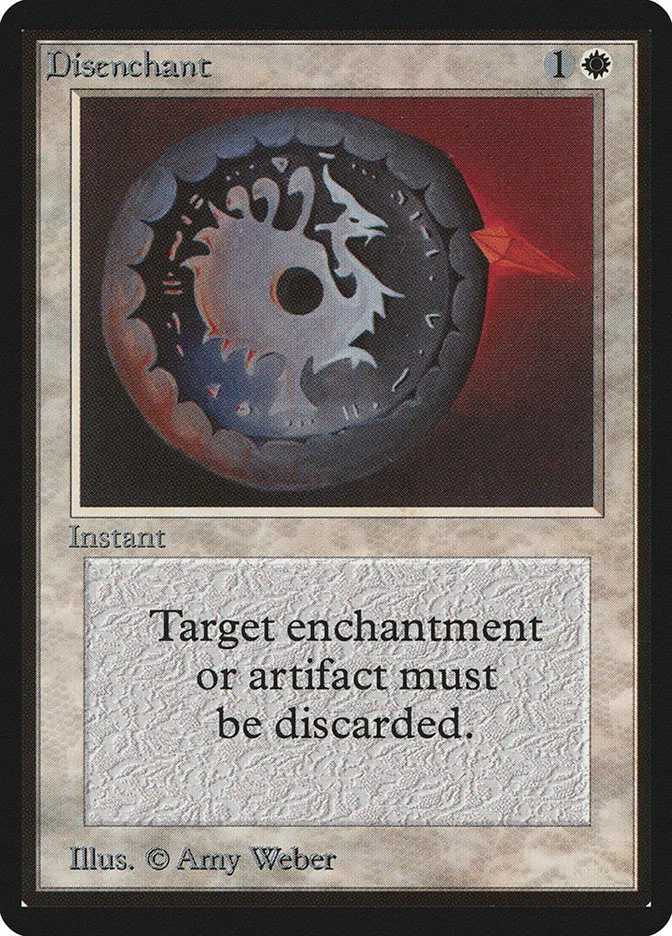 1993 Limited Edition Beta Disenchant common #19 common card image