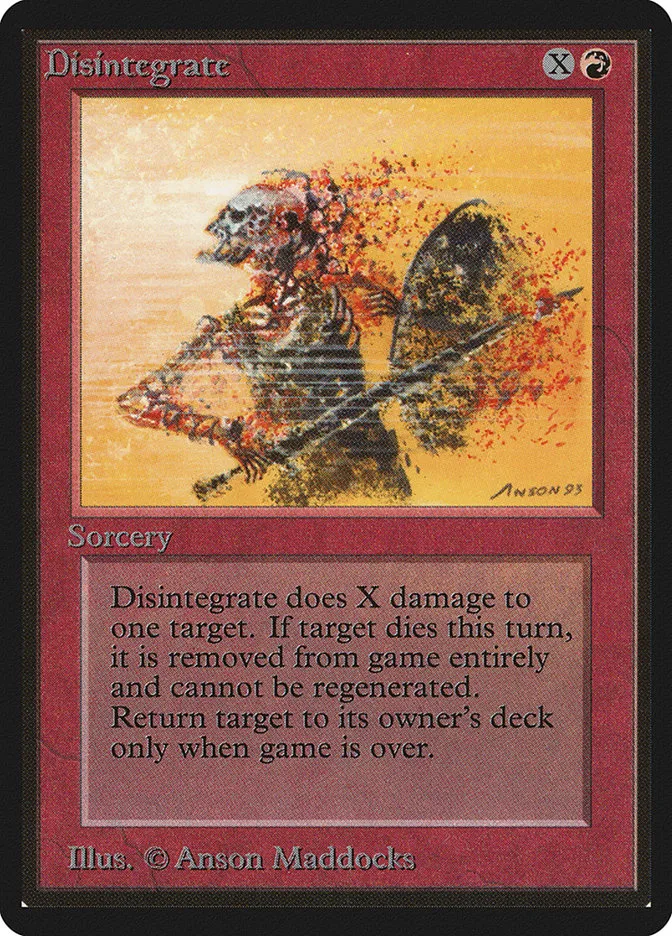 1993 Limited Edition Beta Disintegrate common #141 common card image