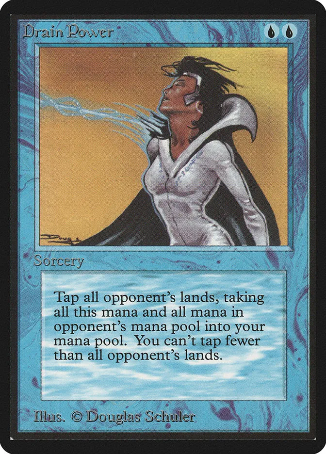 1993 Limited Edition Beta Drain Power rare #57 rare card image