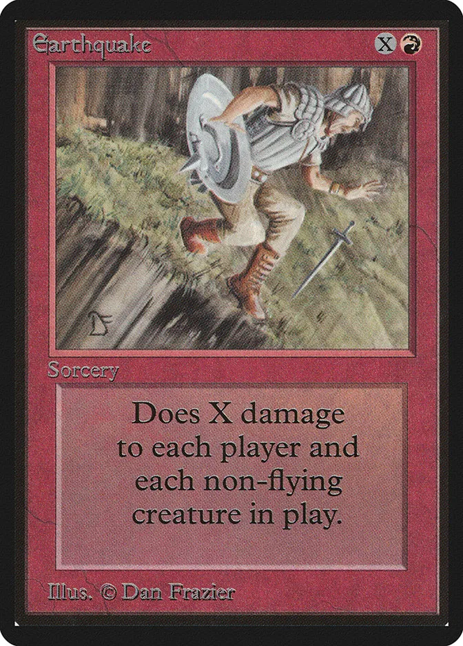 1993 Limited Edition Beta Earthquake rare #147 rare card image