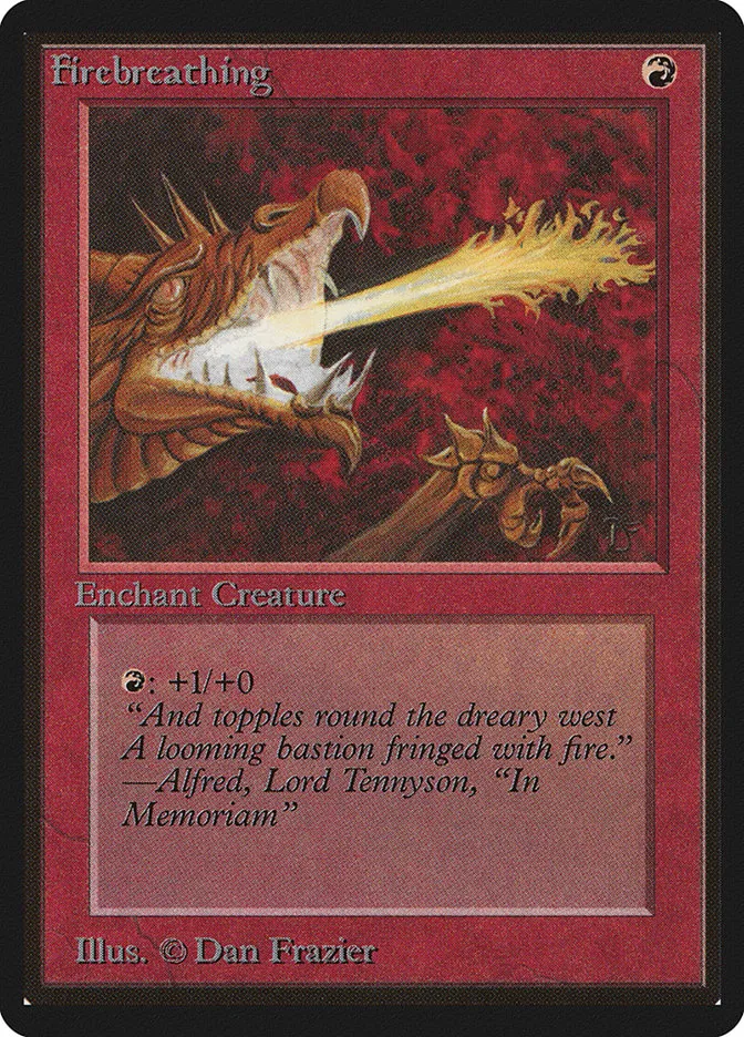 1993 Limited Edition Beta Firebreathing common #151 common card image
