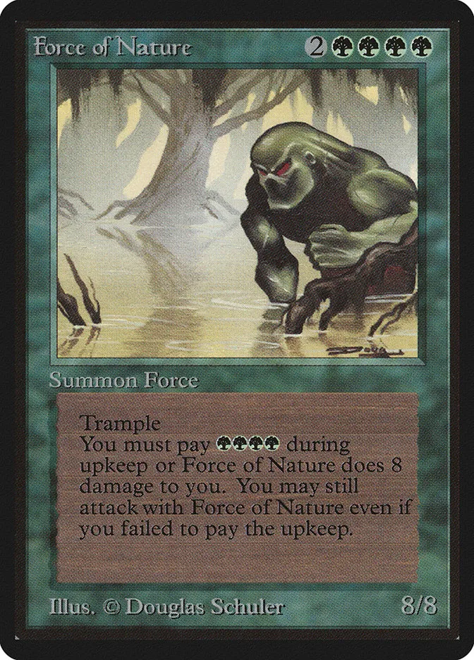 1993 Limited Edition Beta Force of Nature rare #195 rare card image
