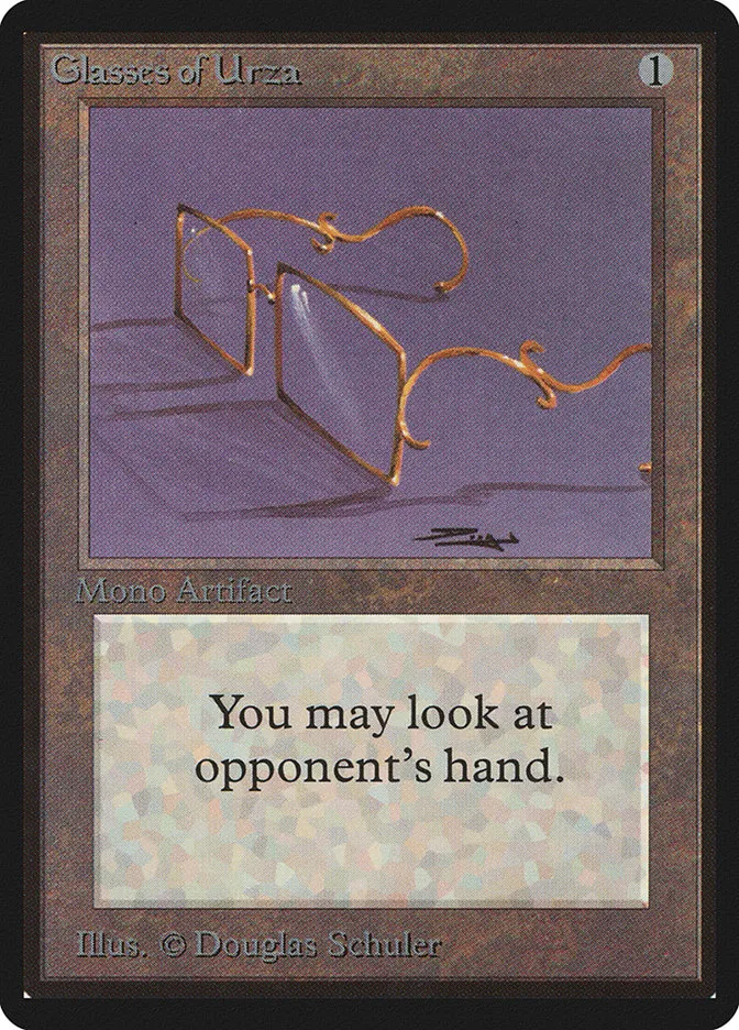 1993 Limited Edition Beta Glasses of Urza uncommon #246 uncommon card image