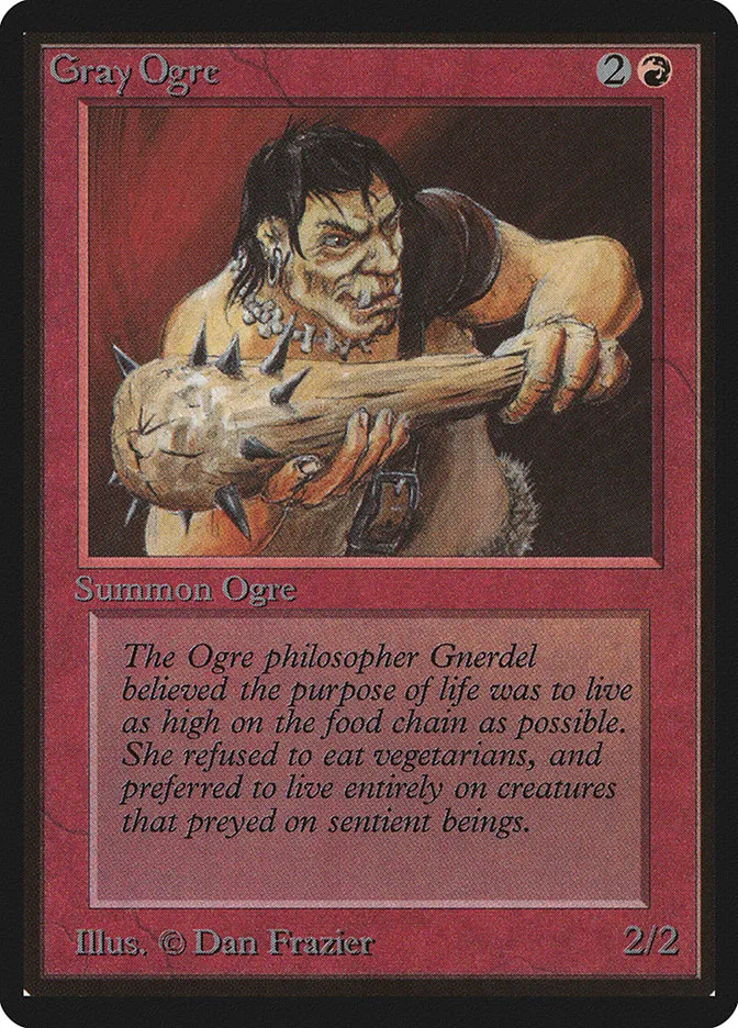 1993 Limited Edition Beta Gray Ogre common #157 common card image