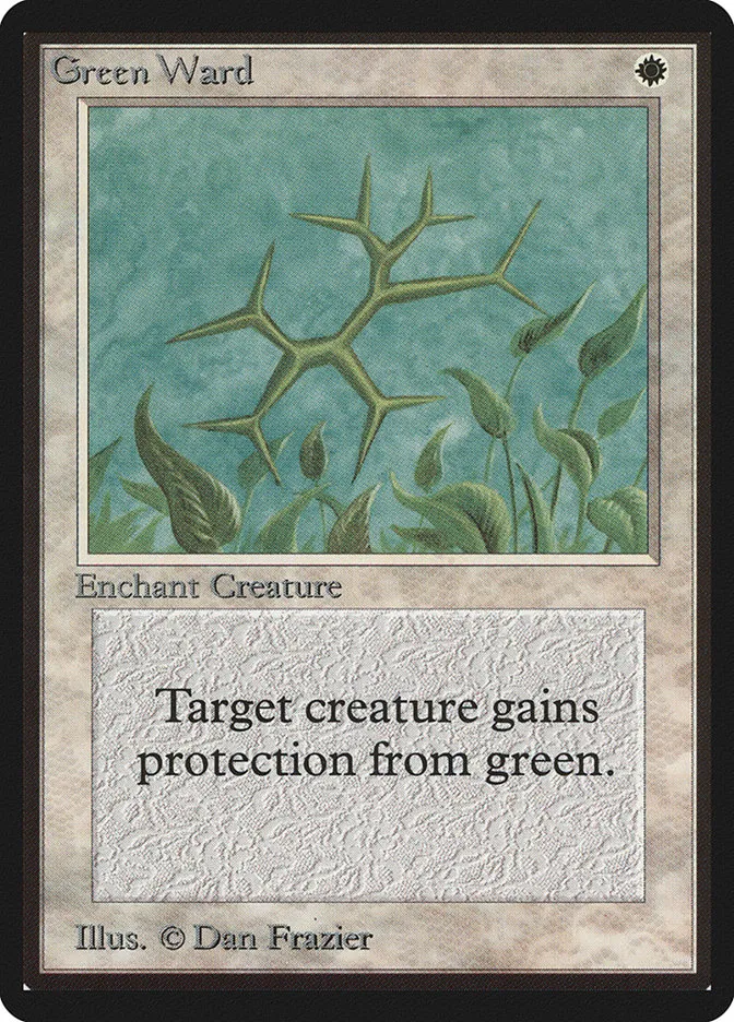 1993 Limited Edition Beta Green Ward uncommon #21 uncommon card image