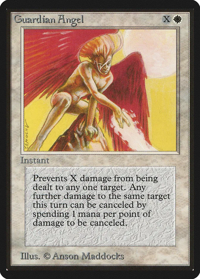 1993 Limited Edition Beta Guardian Angel common #22 common card image