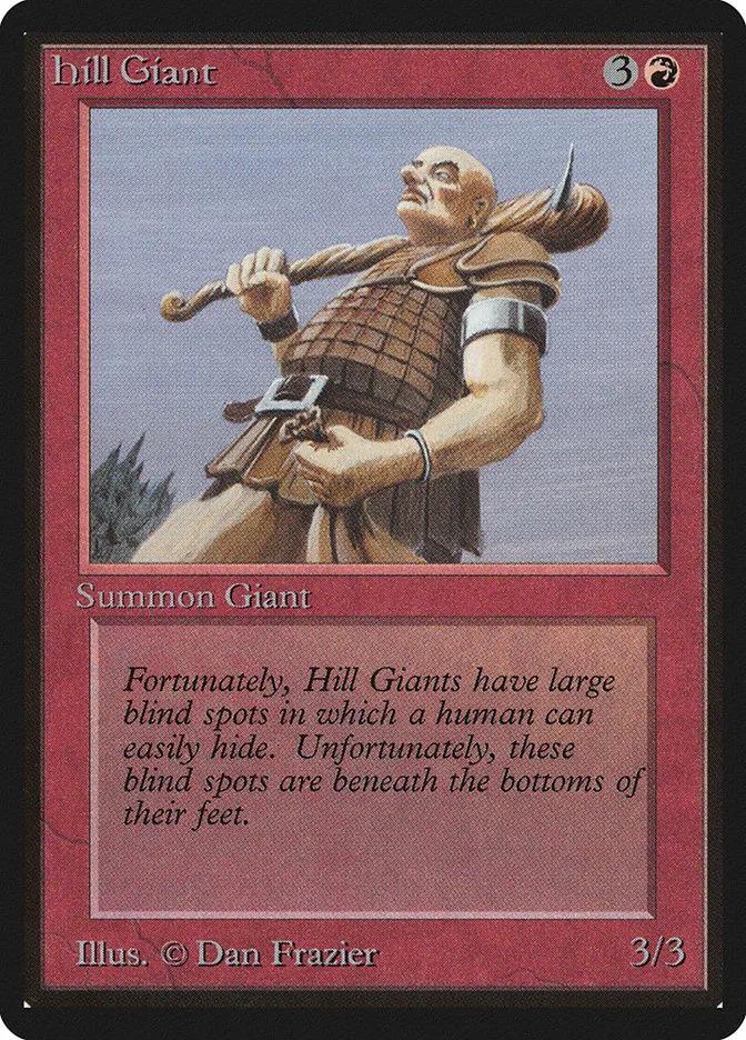 1993 Limited Edition Beta Hill Giant common #158 common card image