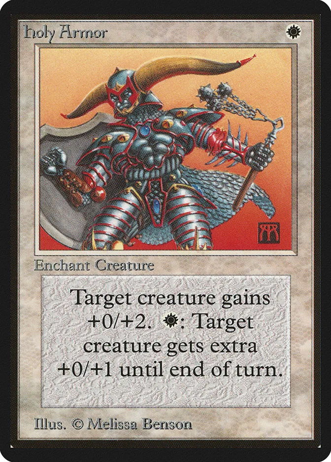 1993 Limited Edition Beta Holy Armor common #24 common card image