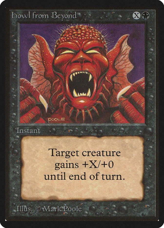 1993 Limited Edition Beta Howl from Beyond common #112 common card image
