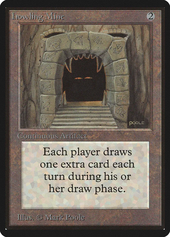 1993 Limited Edition Beta Howling Mine rare #248 rare card image