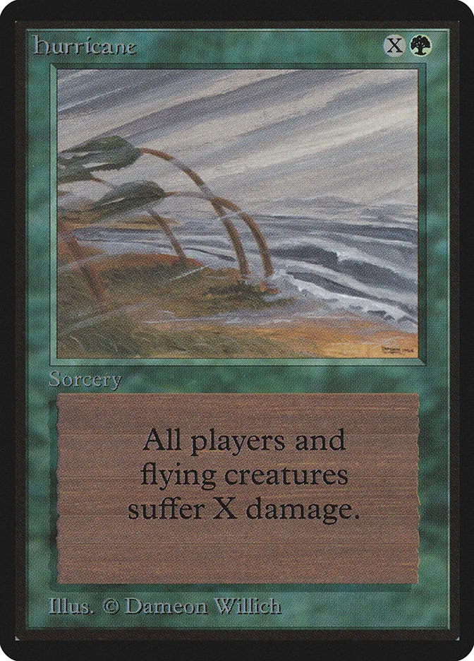 1993 Limited Edition Beta Hurricane uncommon #201 uncommon card image