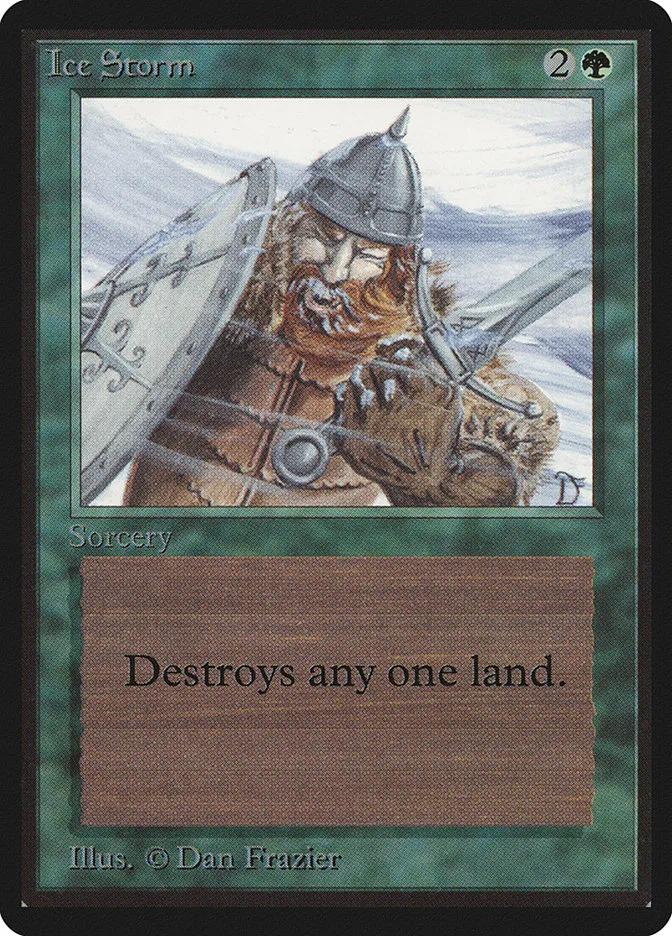 1993 Limited Edition Beta Ice Storm uncommon #202 uncommon card image