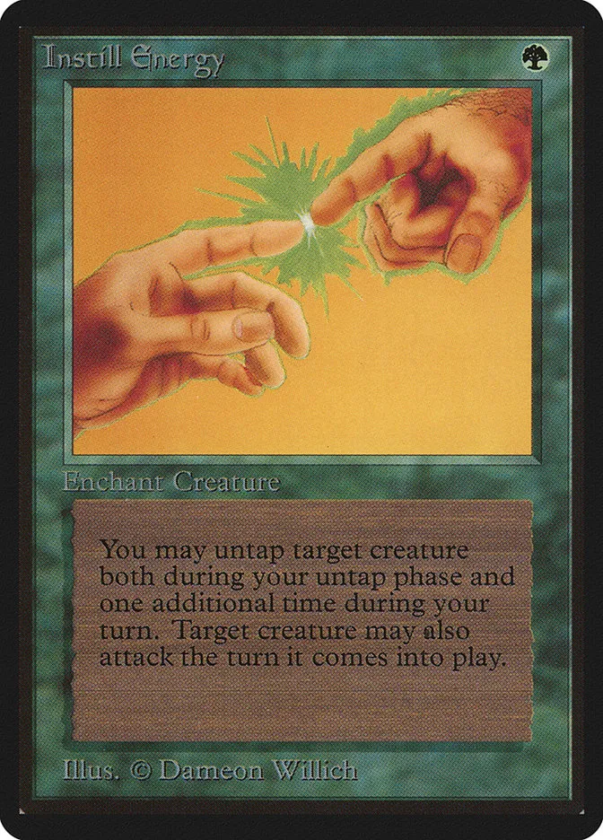 1993 Limited Edition Beta Instill Energy uncommon #203 uncommon card image