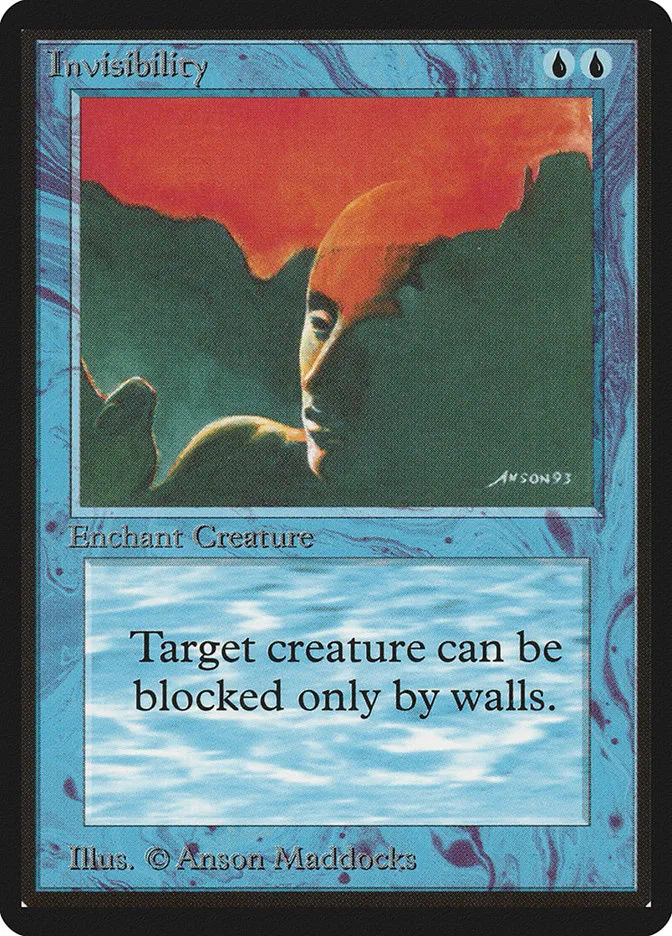 1993 Limited Edition Beta Invisibility common #60 common card image