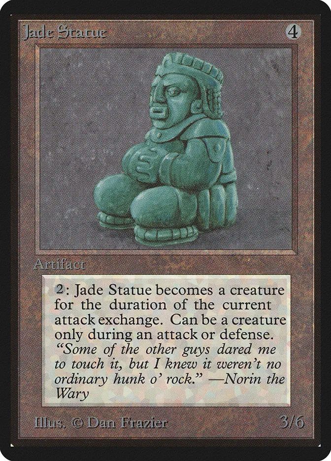 1993 Limited Edition Beta Jade Statue uncommon #254 uncommon card image