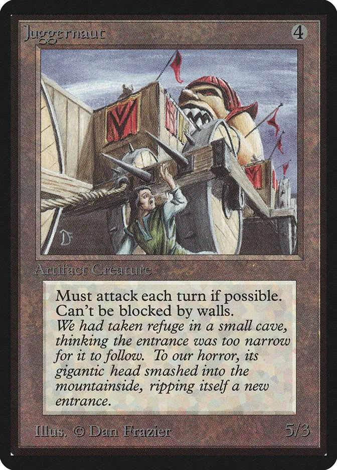 1993 Limited Edition Beta Juggernaut uncommon #256 uncommon card image