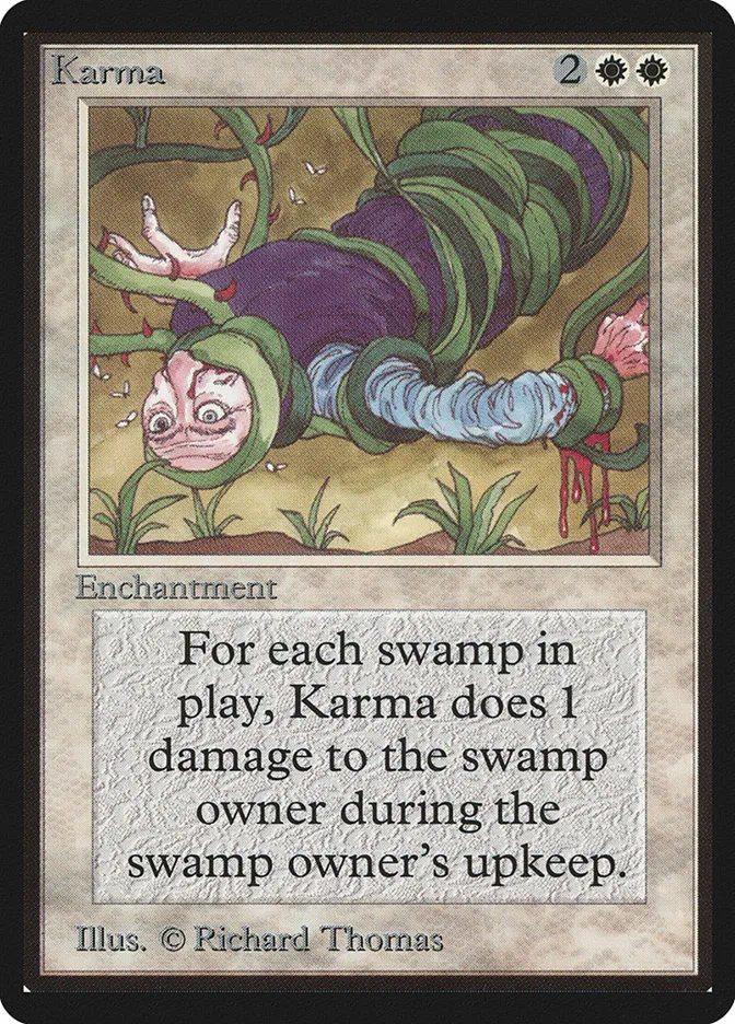 1993 Limited Edition Beta Karma uncommon #27 uncommon card image