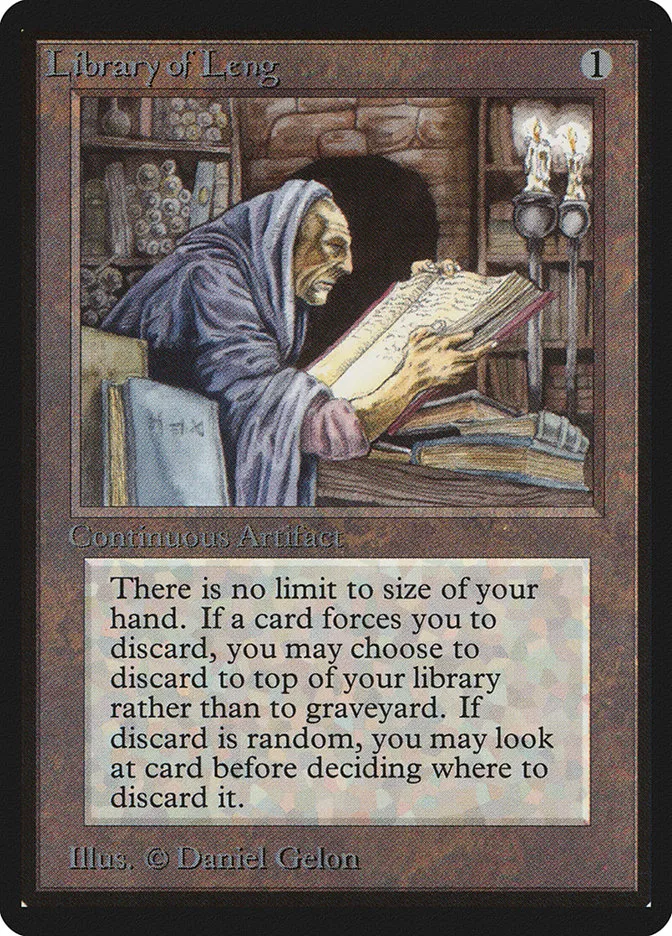 1993 Limited Edition Beta Library of Leng uncommon #258 uncommon card image