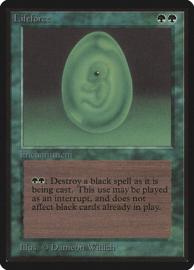 1993 Limited Edition Beta Lifeforce uncommon #207 uncommon card image