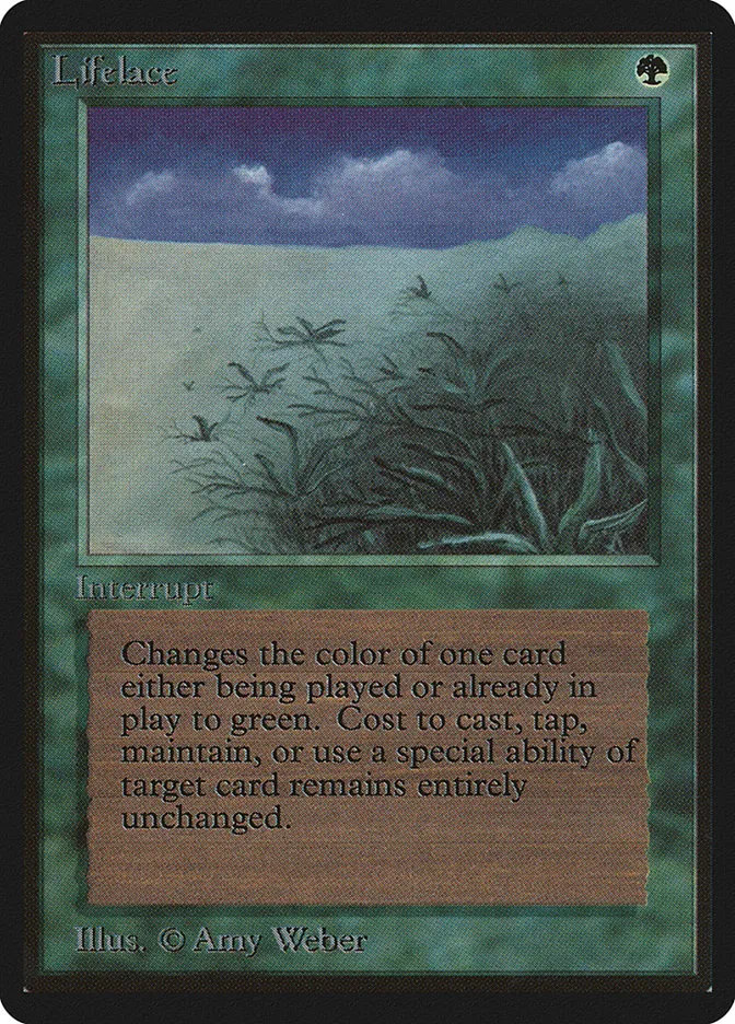1993 Limited Edition Beta Lifelace rare #208 rare card image